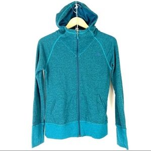 The North Face Teal Stretch Knit Hoodie